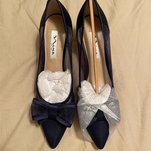 Nina Blue Kitten Heels